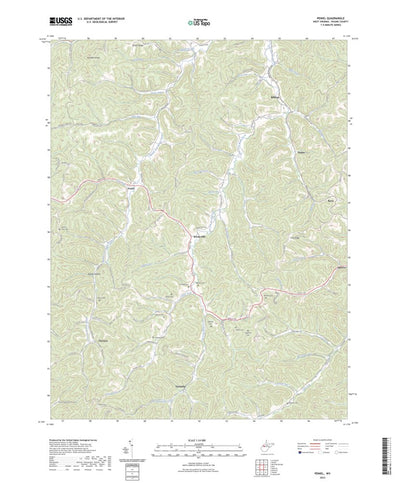 United States Geological Survey Peniel, WV (2023, 24000-Scale) digital map