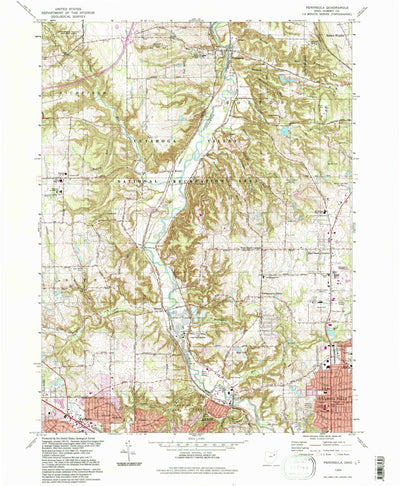 United States Geological Survey Peninsula, OH (1994, 24000-Scale) digital map