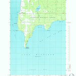United States Geological Survey Peninsula Point, MI (1985, 24000-Scale) digital map