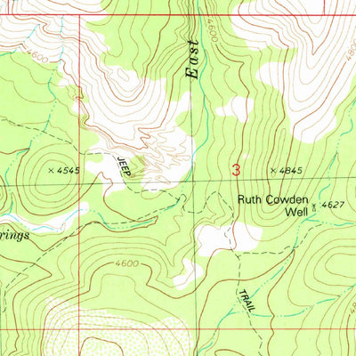 United States Geological Survey Penitentiary Mountain, AZ (1980, 24000-Scale) digital map