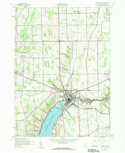 United States Geological Survey Penn Yan, NY (1942, 24000-Scale) digital map