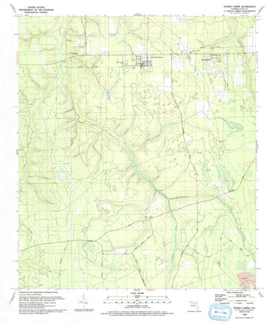United States Geological Survey Penney Farms, FL (1993, 24000-Scale) digital map