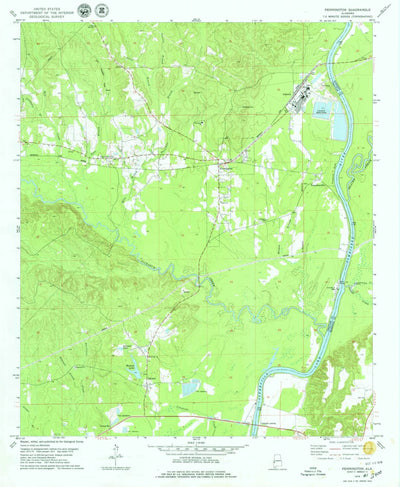 United States Geological Survey Pennington, AL (1978, 24000-Scale) digital map