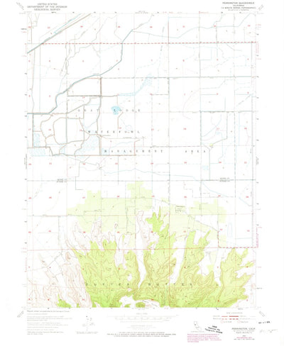 United States Geological Survey Pennington, CA (1954, 24000-Scale) digital map