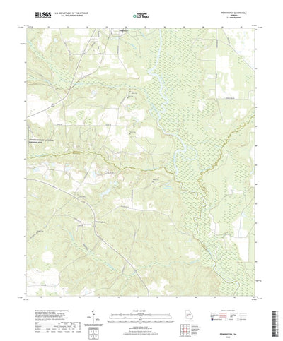 United States Geological Survey Pennington, GA (2020, 24000-Scale) digital map
