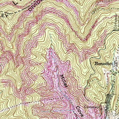 United States Geological Survey Pennington Gap, VA-KY (1955, 24000-Scale) digital map
