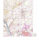 United States Geological Survey Pennington, NJ-PA (1954, 24000-Scale) digital map