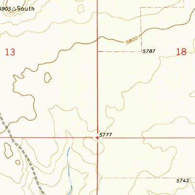 United States Geological Survey Pennington, NM (1973, 24000-Scale) digital map