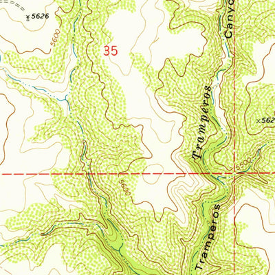 United States Geological Survey Pennington, NM (1973, 24000-Scale) digital map