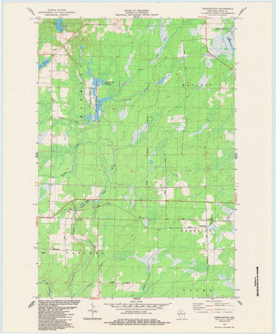 United States Geological Survey Pennington, WI (1984, 24000-Scale) digital map