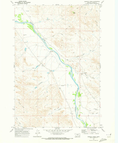 United States Geological Survey Pennock Creek, MT (1969, 24000-Scale) digital map