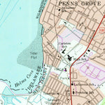United States Geological Survey Penns Grove, NJ-DE (1967, 24000-Scale) digital map