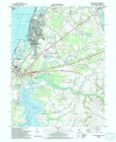 United States Geological Survey Penns Grove, NJ-DE (1993, 24000-Scale) digital map