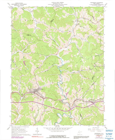 United States Geological Survey Pennsboro, WV (1961, 24000-Scale) digital map