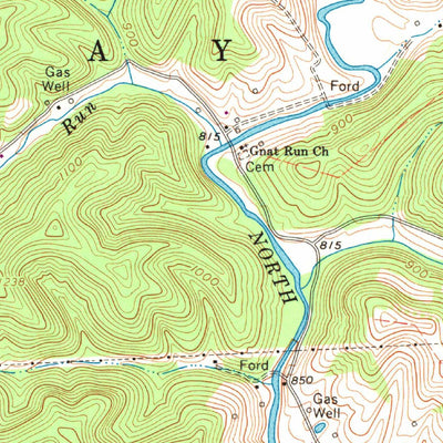 United States Geological Survey Pennsboro, WV (1961, 24000-Scale) digital map