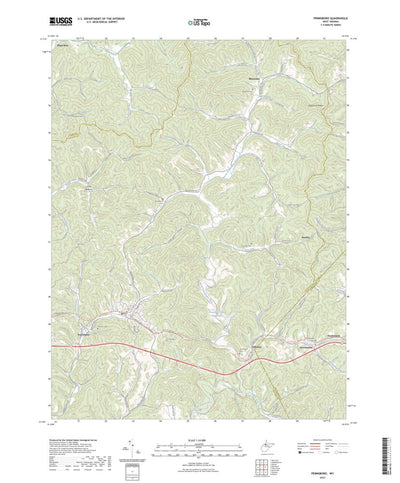 United States Geological Survey Pennsboro, WV (2023, 24000-Scale) digital map