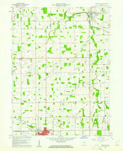United States Geological Survey Pennville, IN (1960, 24000-Scale) digital map