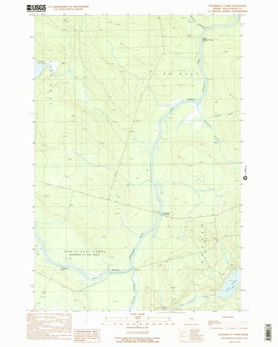 United States Geological Survey Penobscot Farm, ME (1989, 24000-Scale) digital map