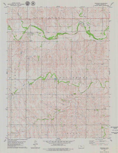 United States Geological Survey Penokee, KS (1979, 24000-Scale) digital map