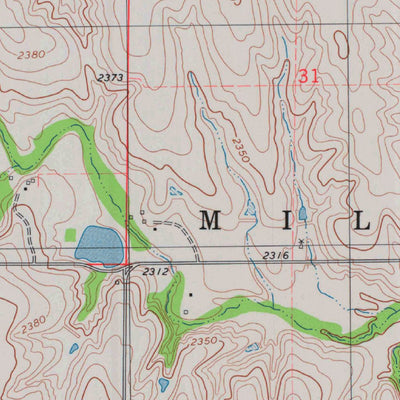 United States Geological Survey Penokee, KS (1979, 24000-Scale) digital map
