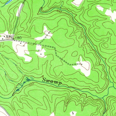 United States Geological Survey Penola, VA (1951, 24000-Scale) digital map