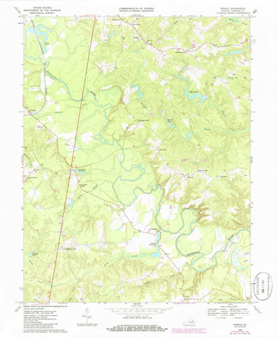 United States Geological Survey Penola, VA (1969, 24000-Scale) digital map