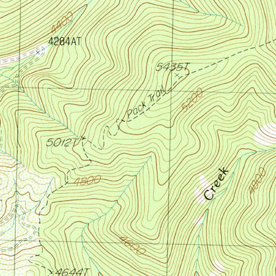 United States Geological Survey Penrose Peak, MT (1988, 24000-Scale) digital map