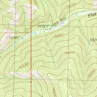 United States Geological Survey Penrose Peak, MT (1988, 24000-Scale) digital map