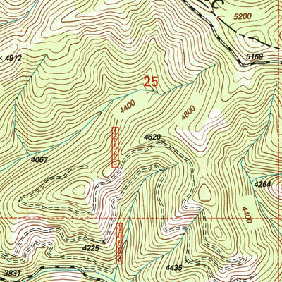 United States Geological Survey Penrose Peak, MT (1999, 24000-Scale) digital map