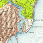 United States Geological Survey Pensacola, FL (1941, 62500-Scale) digital map