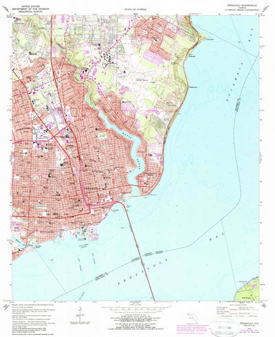United States Geological Survey Pensacola, FL (1970, 24000-Scale) digital map
