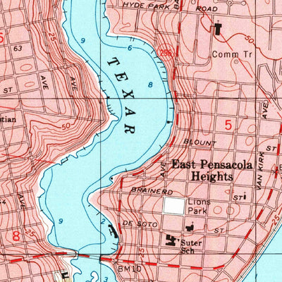 United States Geological Survey Pensacola, FL (1994, 24000-Scale) digital map