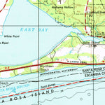 United States Geological Survey Pensacola, FL-AL (1957, 250000-Scale) digital map