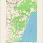 United States Geological Survey Pensaukee, WI (1974, 24000-Scale) digital map