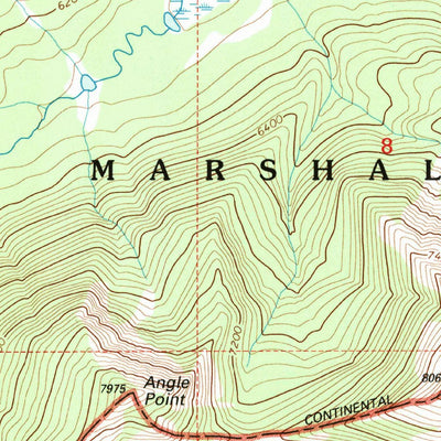 United States Geological Survey Pentagon Mountain, MT (1994, 24000-Scale) digital map