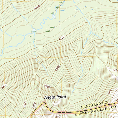 United States Geological Survey Pentagon Mountain, MT (2020, 24000-Scale) digital map