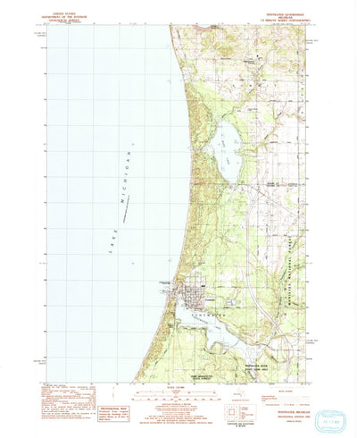 United States Geological Survey Pentwater, MI (1983, 25000-Scale) digital map