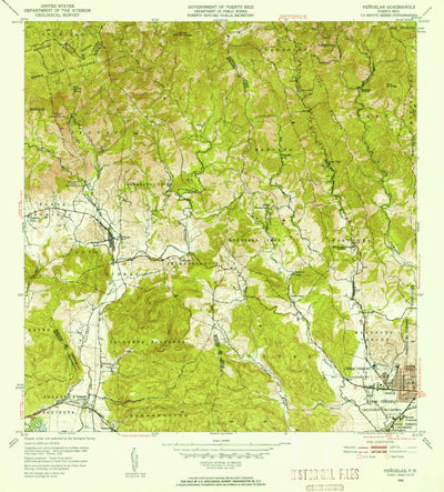 United States Geological Survey Penuelas, PR (1952, 30000-Scale) digital map