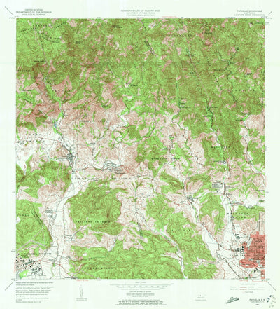 United States Geological Survey Penuelas, PR (1964, 20000-Scale) digital map