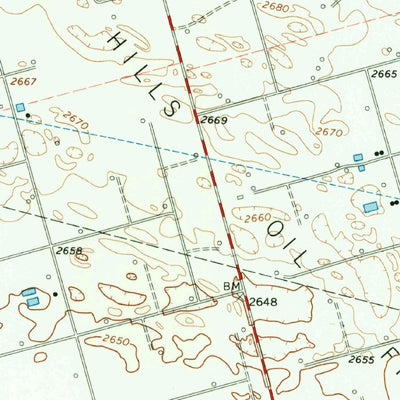 United States Geological Survey Penwell SW, TX (1964, 24000-Scale) digital map
