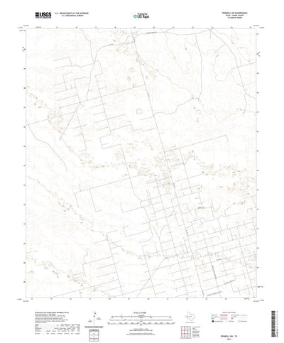United States Geological Survey Penwell SW, TX (2022, 24000-Scale) digital map