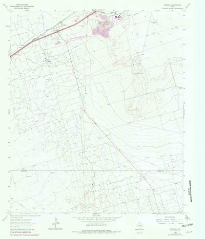 United States Geological Survey Penwell, TX (1964, 24000-Scale) digital map