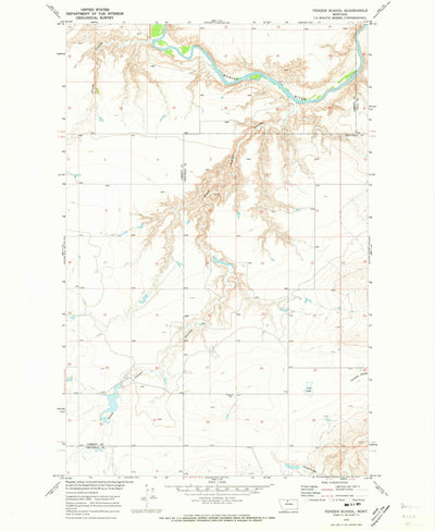 United States Geological Survey Penzer School, MT (1970, 24000-Scale) digital map