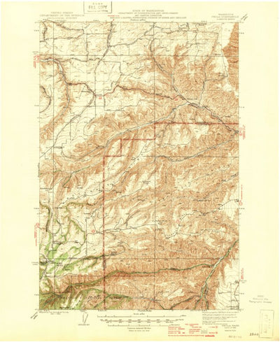 United States Geological Survey Peola, WA (1946, 62500-Scale) digital map