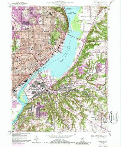 United States Geological Survey Peoria East, IL (1949, 24000-Scale) digital map
