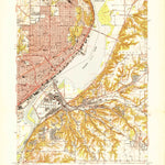 United States Geological Survey Peoria East, IL (1950, 24000-Scale) digital map