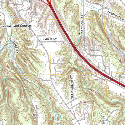 United States Geological Survey Peoria East, IL (2012, 24000-Scale) digital map