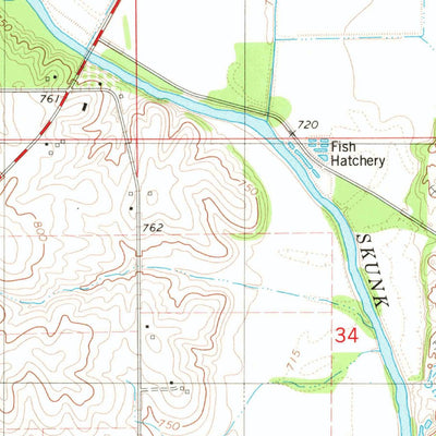United States Geological Survey Peoria, IA (1980, 24000-Scale) digital map