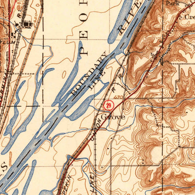 United States Geological Survey Peoria, IL (1905, 62500-Scale) digital map