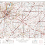 United States Geological Survey Peoria, IL (1958, 250000-Scale) digital map
